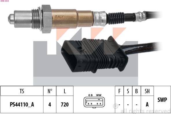 KW 498 554 - Lambda-sonda www.molydon.hr