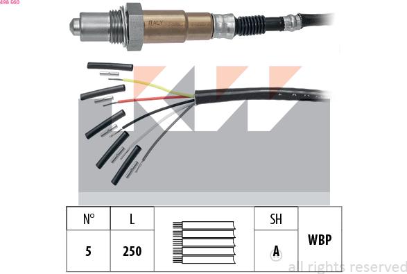 KW 498 560 - Lambda-sonda www.molydon.hr