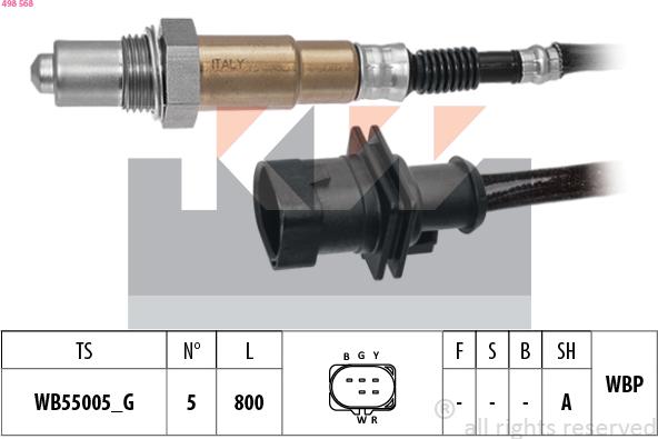 KW 498 568 - Lambda-sonda www.molydon.hr