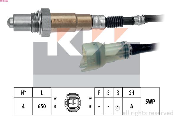 KW 498 563 - Lambda-sonda www.molydon.hr