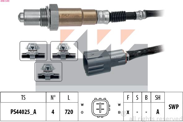 KW 498 530 - Lambda-sonda www.molydon.hr