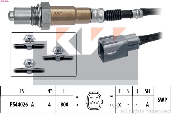 KW 498 525 - Lambda-sonda www.molydon.hr