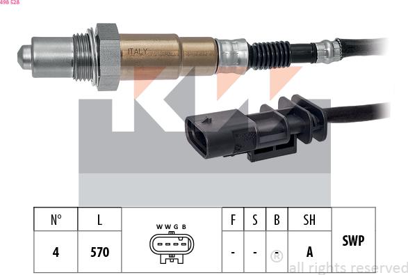 KW 498 528 - Lambda-sonda www.molydon.hr