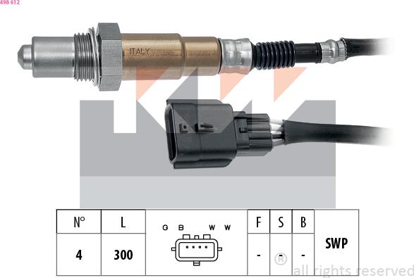 KW 498 612 - Lambda-sonda www.molydon.hr