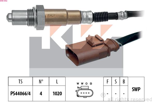 KW 498 042 - Lambda-sonda www.molydon.hr