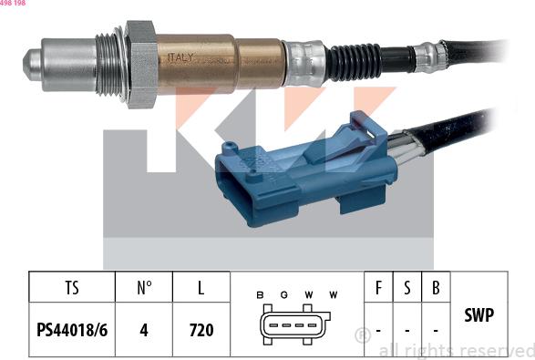 KW 498 198 - Lambda-sonda www.molydon.hr