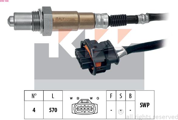 KW 498 168 - Lambda-sonda www.molydon.hr