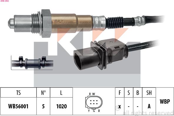 KW 498 392 - Lambda-sonda www.molydon.hr