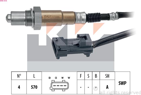 KW 498 318 - Lambda-sonda www.molydon.hr