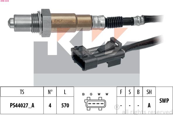 KW 498 334 - Lambda-sonda www.molydon.hr