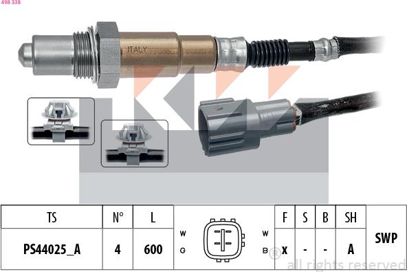 KW 498 338 - Lambda-sonda www.molydon.hr