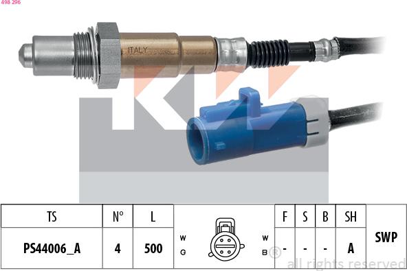 KW 498 296 - Lambda-sonda www.molydon.hr