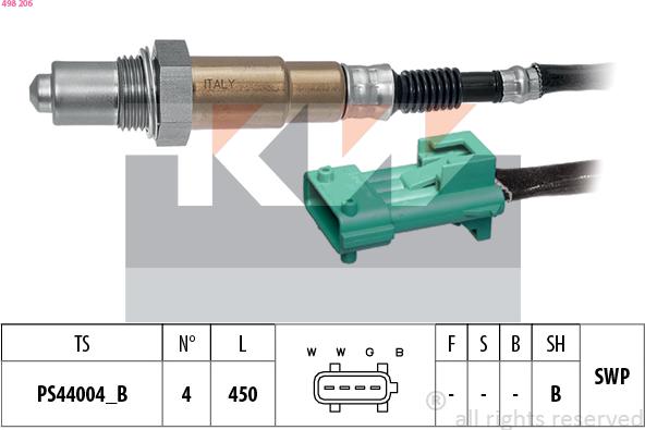 KW 498 206 - Lambda-sonda www.molydon.hr