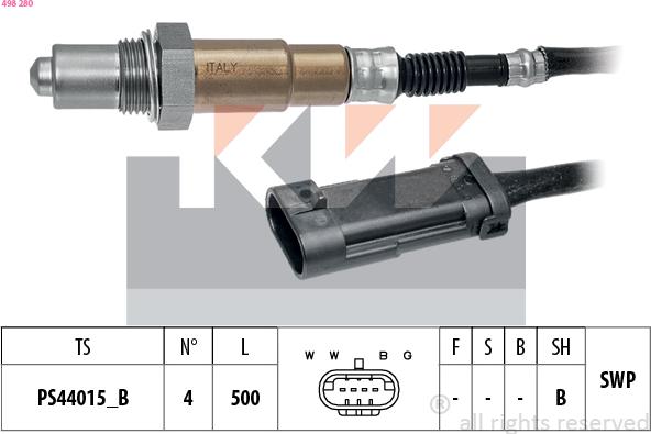 KW 498 280 - Lambda-sonda www.molydon.hr