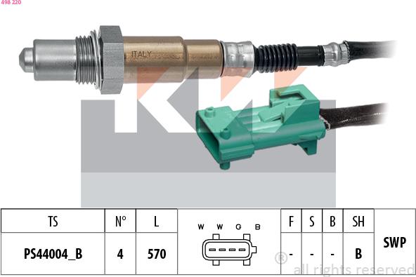 KW 498 220 - Lambda-sonda www.molydon.hr