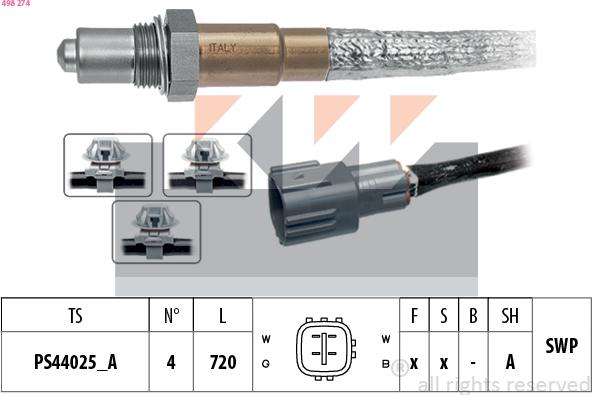 KW 498 274 - Lambda-sonda www.molydon.hr