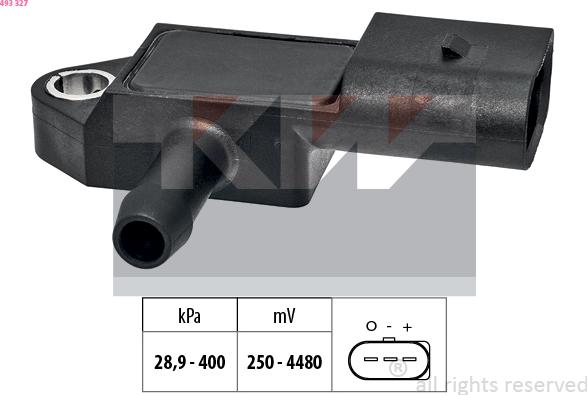 KW 493 327 - Senzor pritiska zraka, podešavanje visine www.molydon.hr