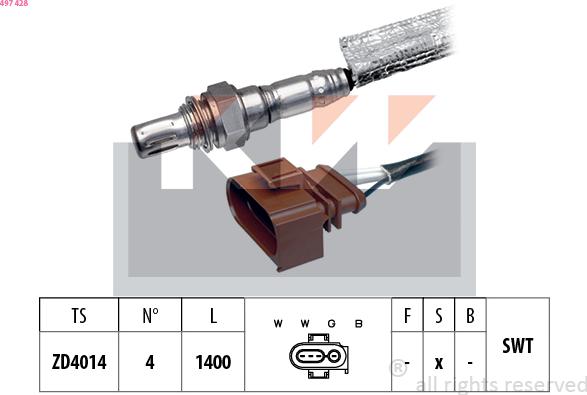 KW 497 428 - Lambda-sonda www.molydon.hr