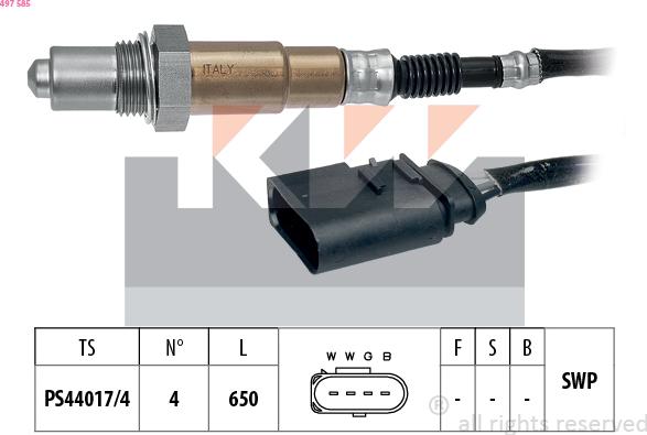 KW 497 585 - Lambda-sonda www.molydon.hr