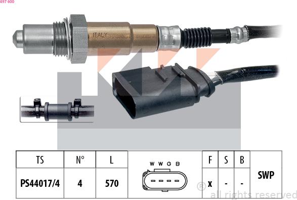 KW 497 600 - Lambda-sonda www.molydon.hr