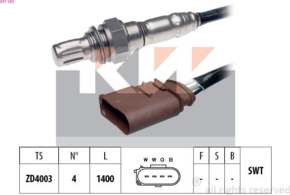 KW 497 180 - Lambda-sonda www.molydon.hr