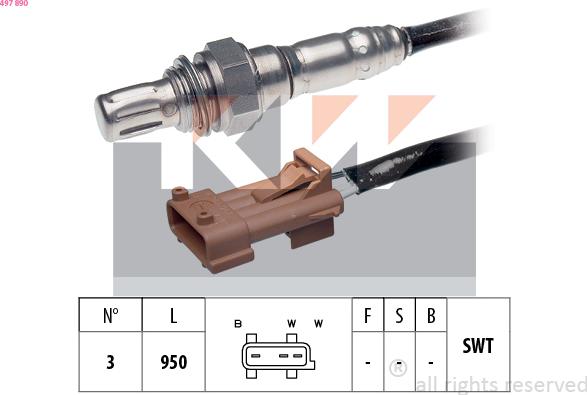 KW 497 890 - Lambda-sonda www.molydon.hr