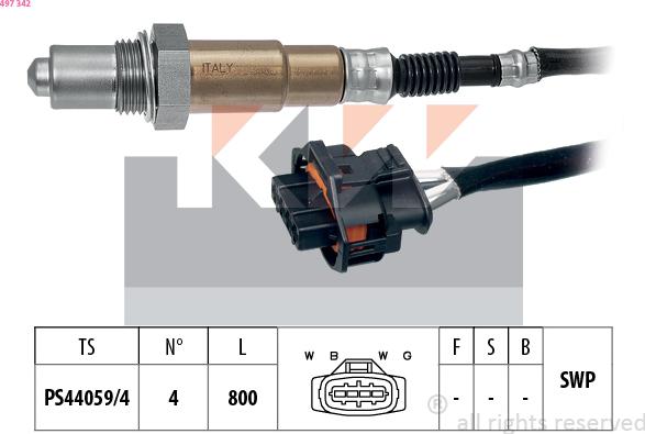 KW 497 342 - Lambda-sonda www.molydon.hr