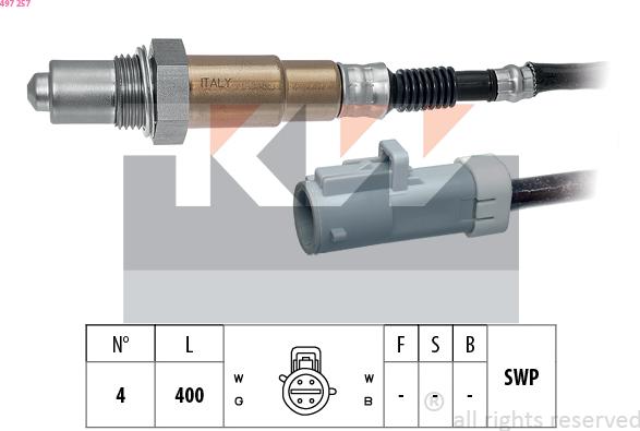 KW 497 257 - Lambda-sonda www.molydon.hr