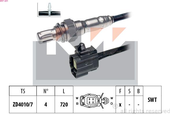 KW 497 231 - Lambda-sonda www.molydon.hr