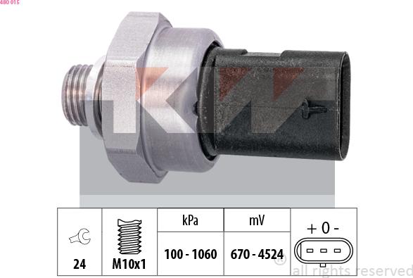 KW 480 015 - Senzor, pritisak ulja www.molydon.hr