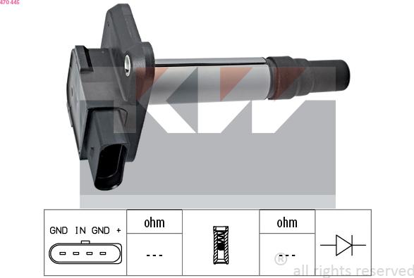 KW 470 445 - Indukcioni kalem (bobina) www.molydon.hr