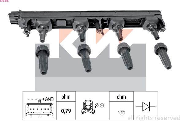 KW 470 476 - Indukcioni kalem (bobina) www.molydon.hr