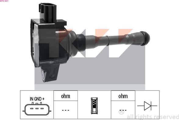 KW 470 551 - Indukcioni kalem (bobina) www.molydon.hr