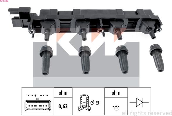 KW 470 509 - Indukcioni kalem (bobina) www.molydon.hr