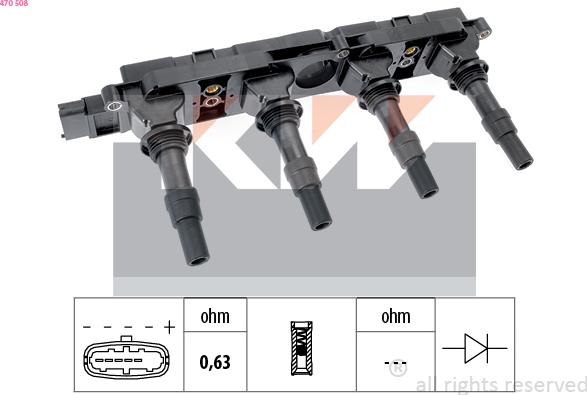 KW 470 508 - Indukcioni kalem (bobina) www.molydon.hr