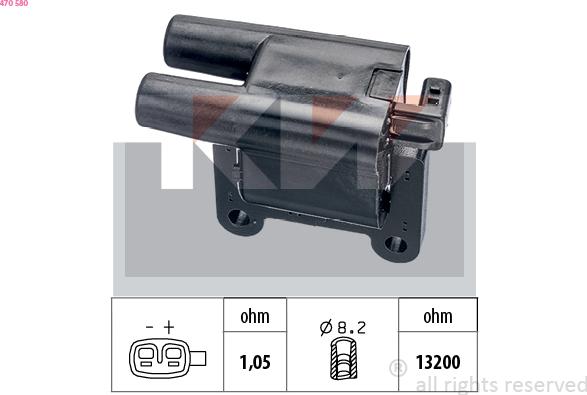 KW 470 580 - Indukcioni kalem (bobina) www.molydon.hr