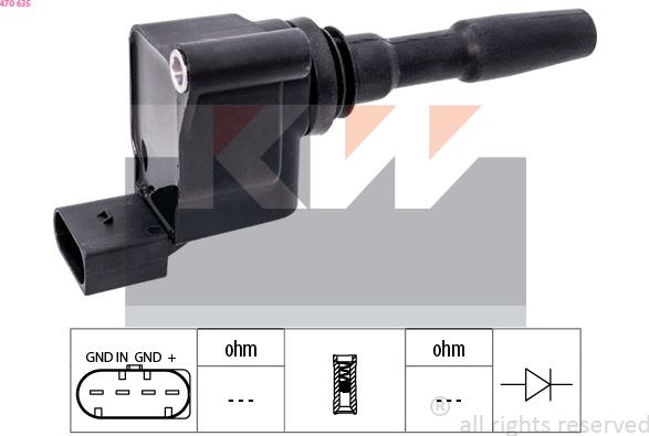 KW 470 635 - Indukcioni kalem (bobina) www.molydon.hr