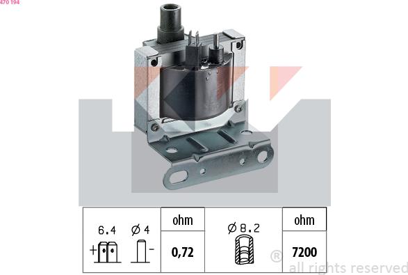 KW 470 194 - Indukcioni kalem (bobina) www.molydon.hr