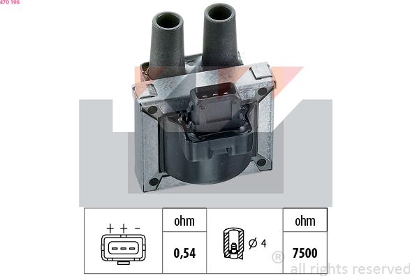 KW 470 196 - Indukcioni kalem (bobina) www.molydon.hr