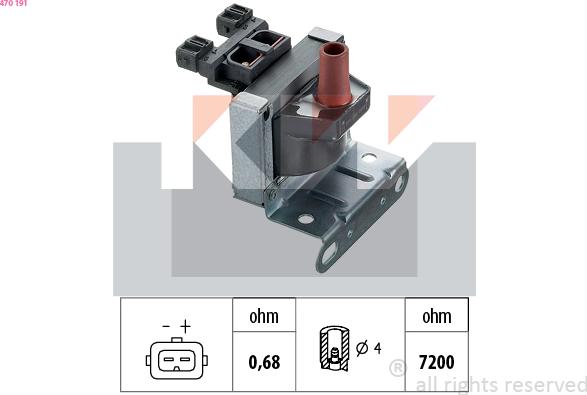 KW 470 191 - Indukcioni kalem (bobina) www.molydon.hr