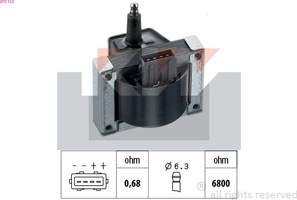 KW 470 155 - Indukcioni kalem (bobina) www.molydon.hr