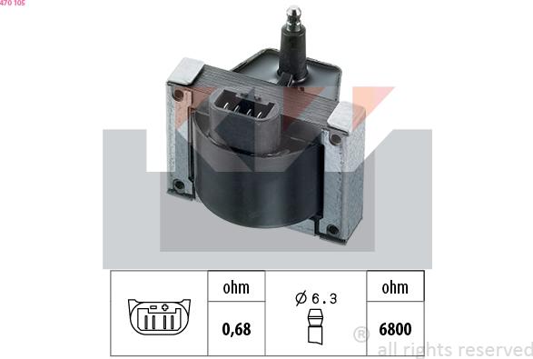 KW 470 105 - Indukcioni kalem (bobina) www.molydon.hr