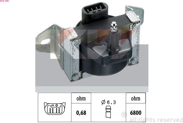 KW 470 106 - Indukcioni kalem (bobina) www.molydon.hr