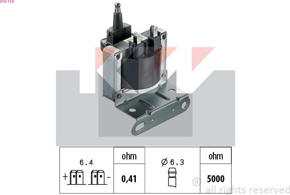 KW 470 110 - Indukcioni kalem (bobina) www.molydon.hr