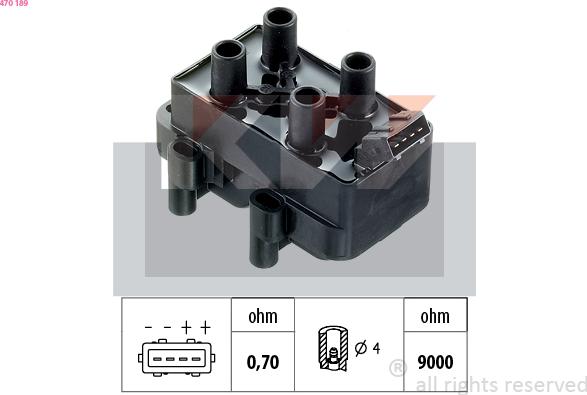 KW 470 189 - Indukcioni kalem (bobina) www.molydon.hr