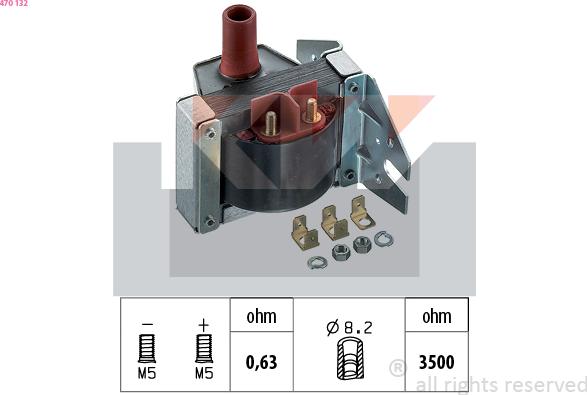 KW 470 132 - Indukcioni kalem (bobina) www.molydon.hr