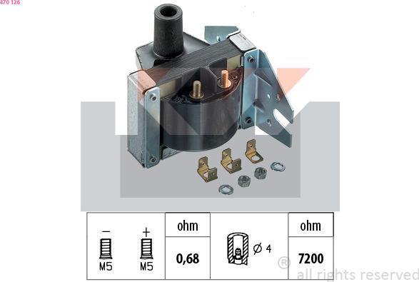 KW 470 126 - Indukcioni kalem (bobina) www.molydon.hr