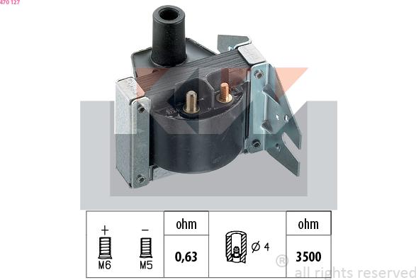 KW 470 127 - Indukcioni kalem (bobina) www.molydon.hr