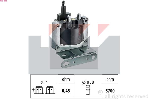 KW 470 341 - Indukcioni kalem (bobina) www.molydon.hr