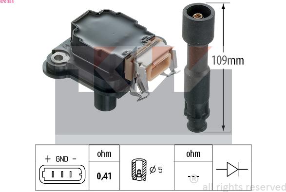 KW 470 354 - Indukcioni kalem (bobina) www.molydon.hr